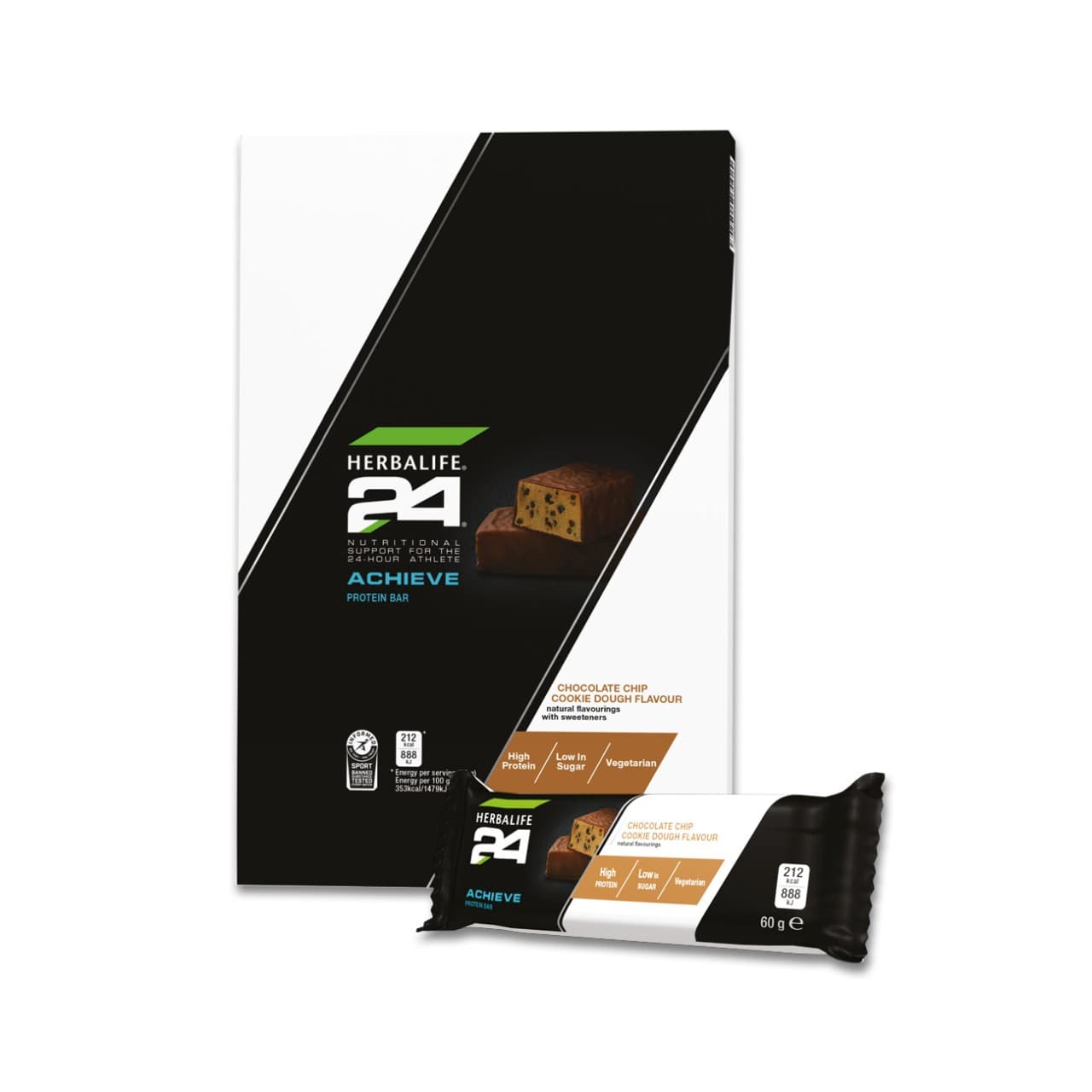 Achieve Protein Bar Chocolate Chip Cookie Dough – 6 Bars